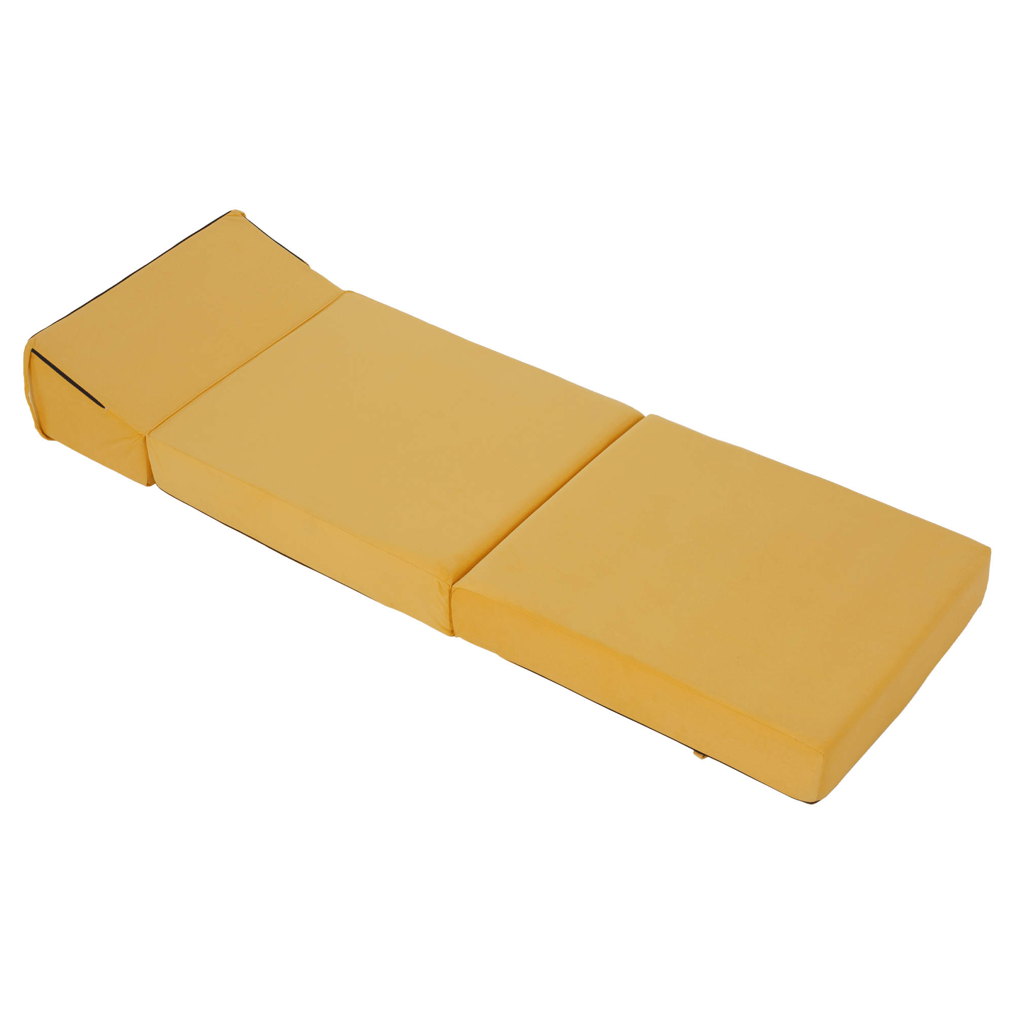 Saltea pliabila/fotoliu extensibil, 2 in 1, galben, PELOS — imaginea 18