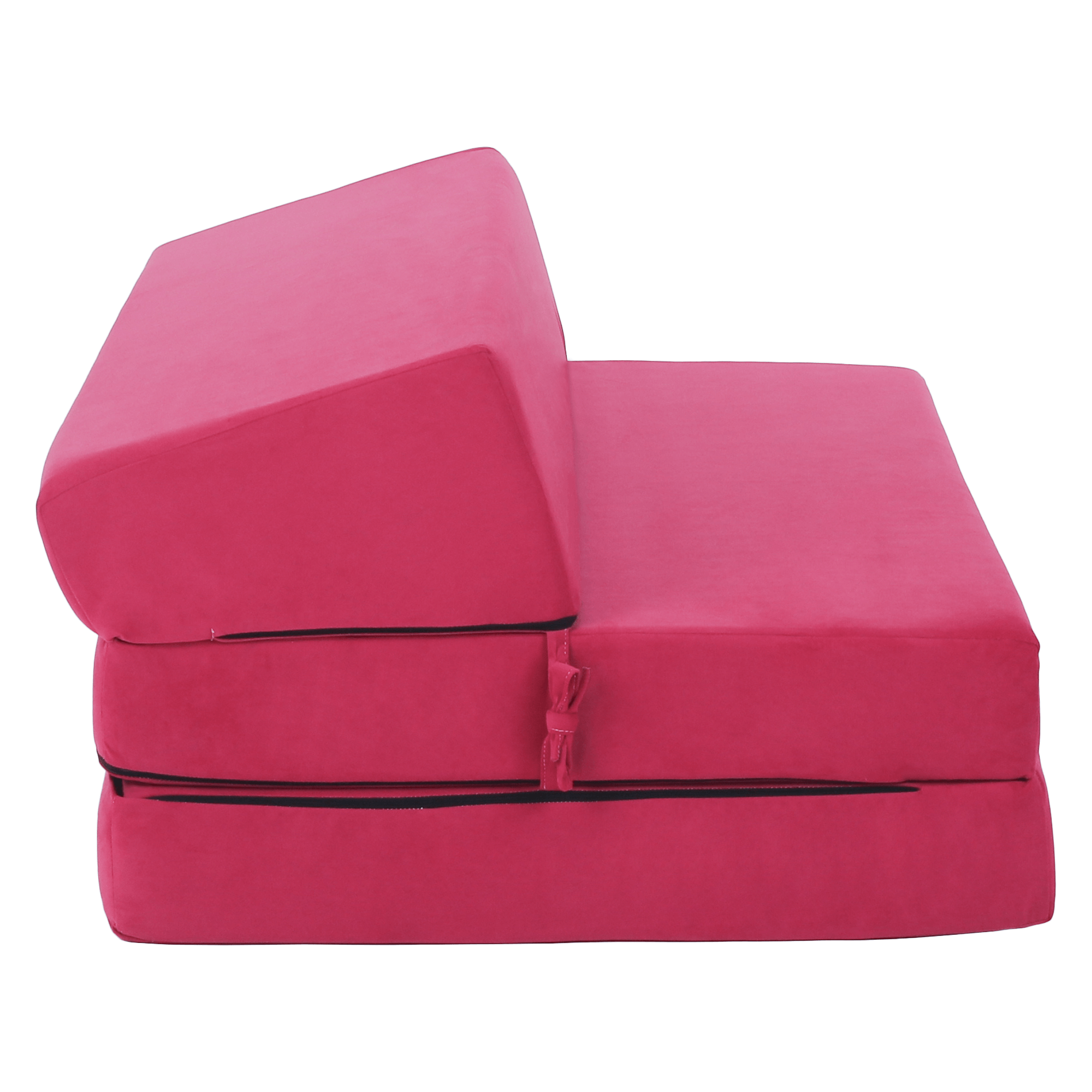 Saltea pliabila/fotoliu extensibil, 2 in 1, roz magenta, VEDIS — imaginea 5