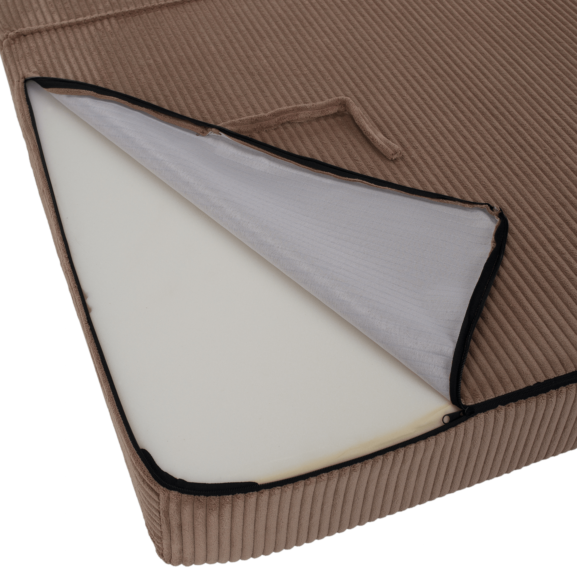 Saltea pliabila/fotoliu extensibil, 2 in 1, maro deschis, VEDIS — imaginea 10