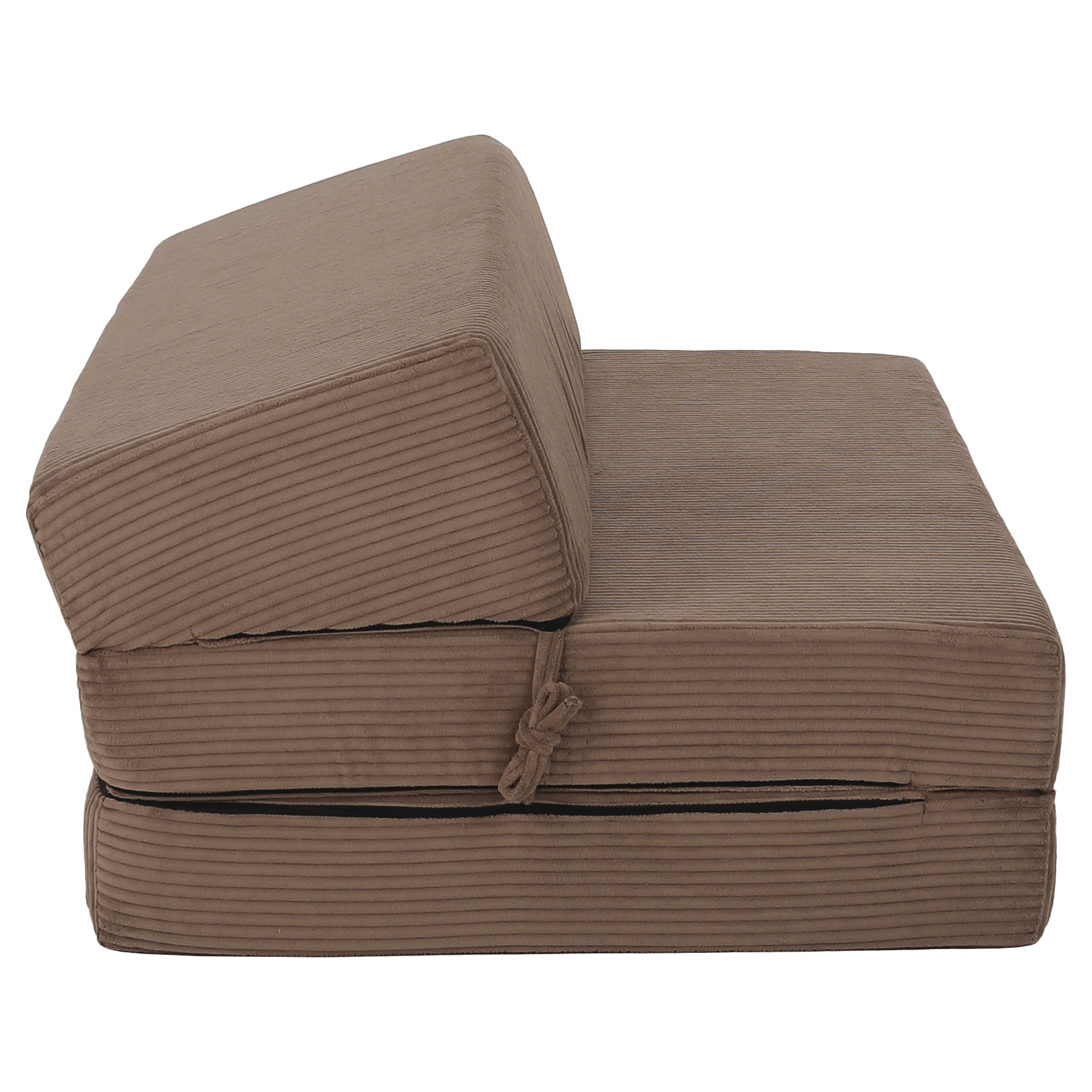 Saltea pliabila/fotoliu extensibil, 2 in 1, maro deschis, VEDIS — imaginea 17