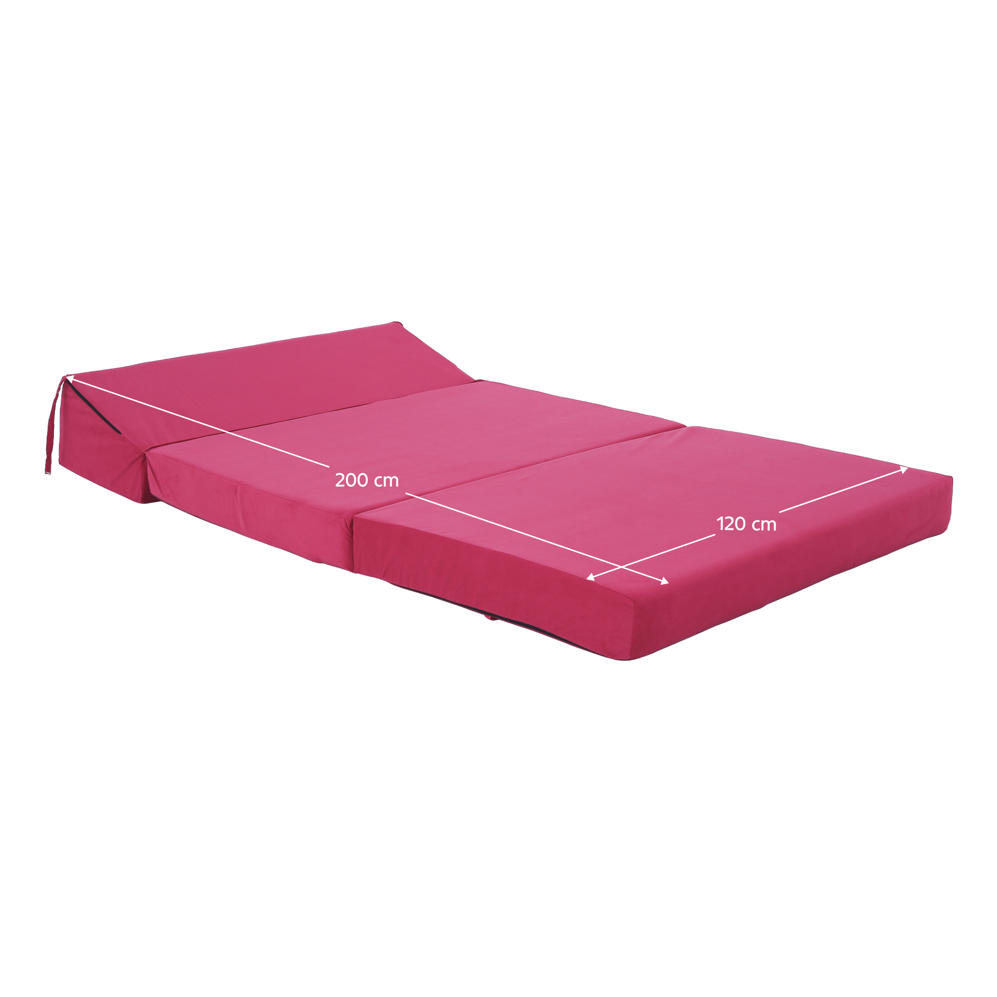 Saltea pliabila/fotoliu extensibil, 2 in 1, roz magenta, VEDIS — imaginea 17