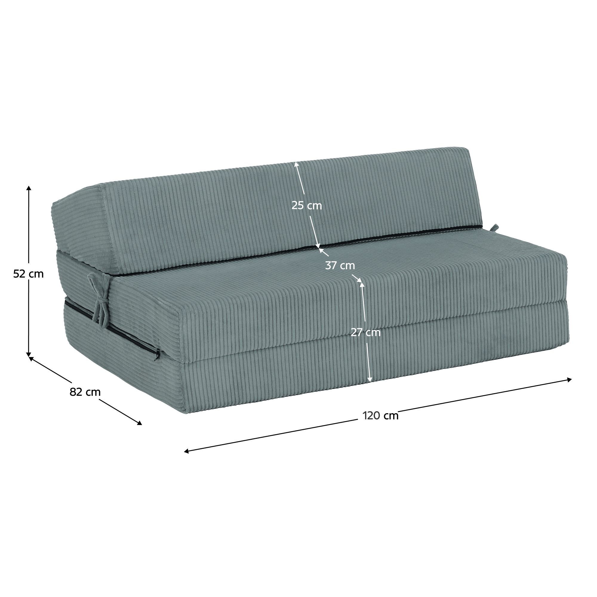 Saltea/scaun pliabil, 2 in 1, mentol, VEDIS — imaginea 19