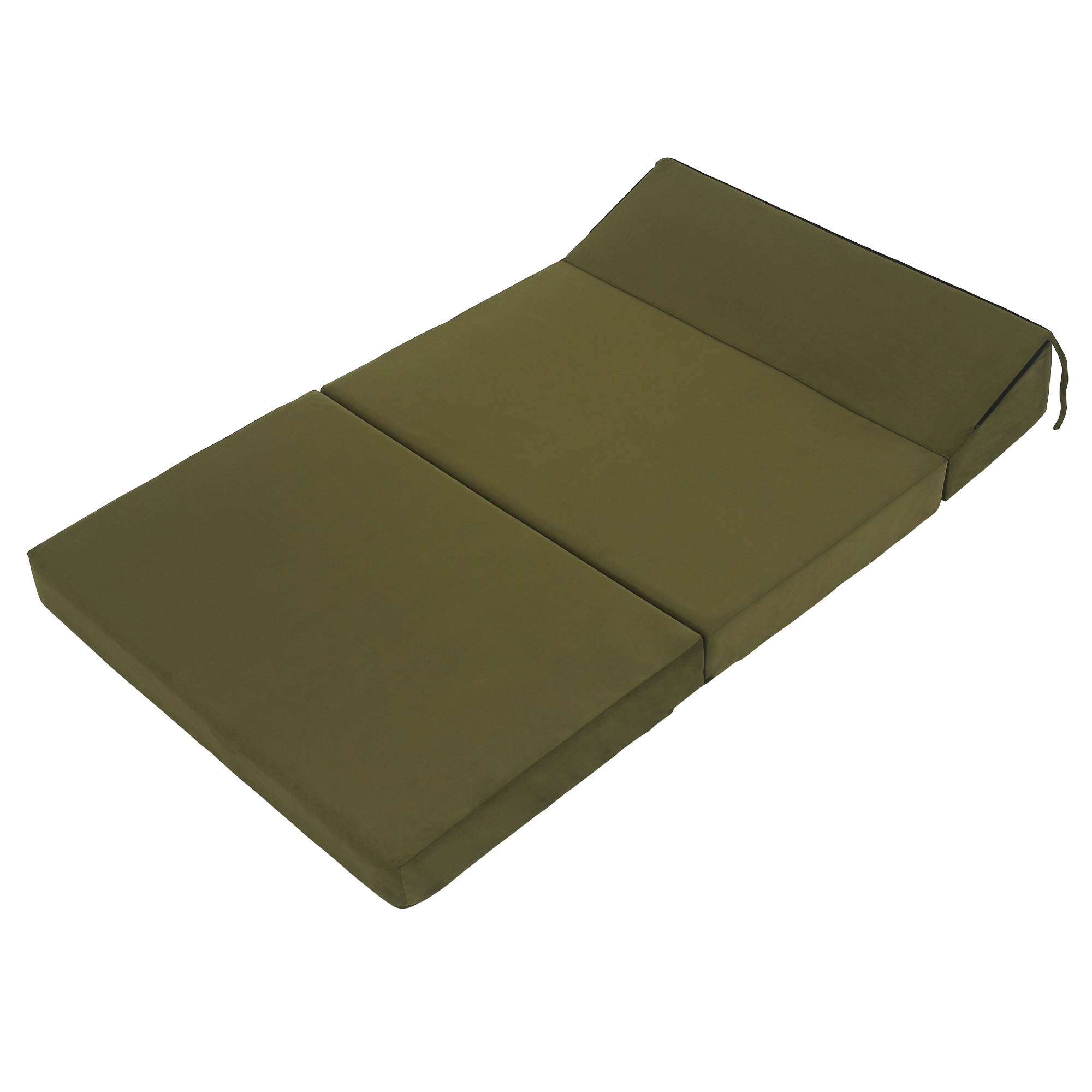Saltea/scaun pliabil, 2 in 1, maslinie, VEDIS — imaginea 4