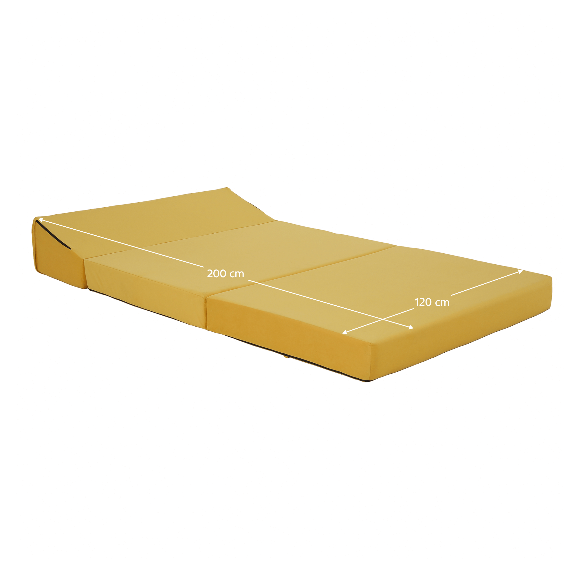 Saltea pliabila/fotoliu extensibil, 2 in 1, galben, VEDIS — imaginea 18
