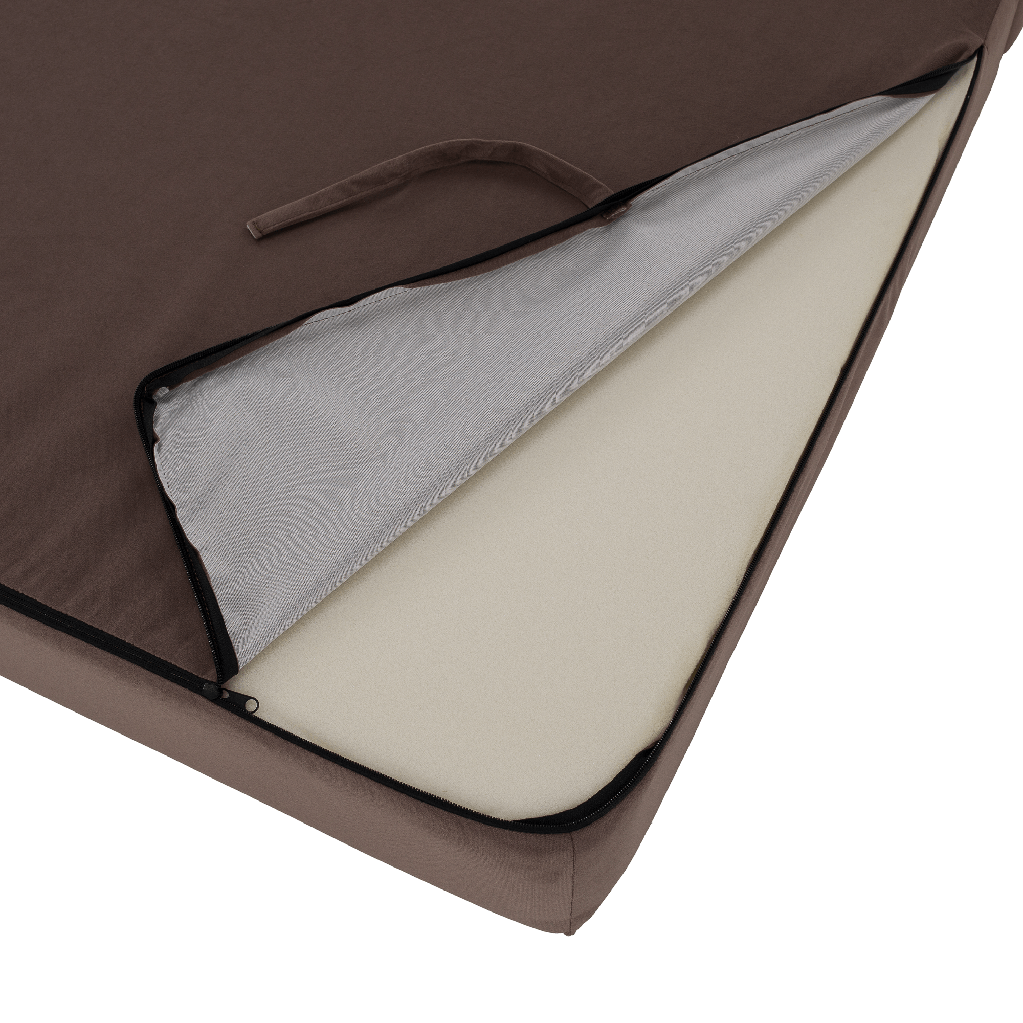 Saltea pliabila/fotoliu extensibil, 2 in 1, maro Taupe, VEDIS — imaginea 15