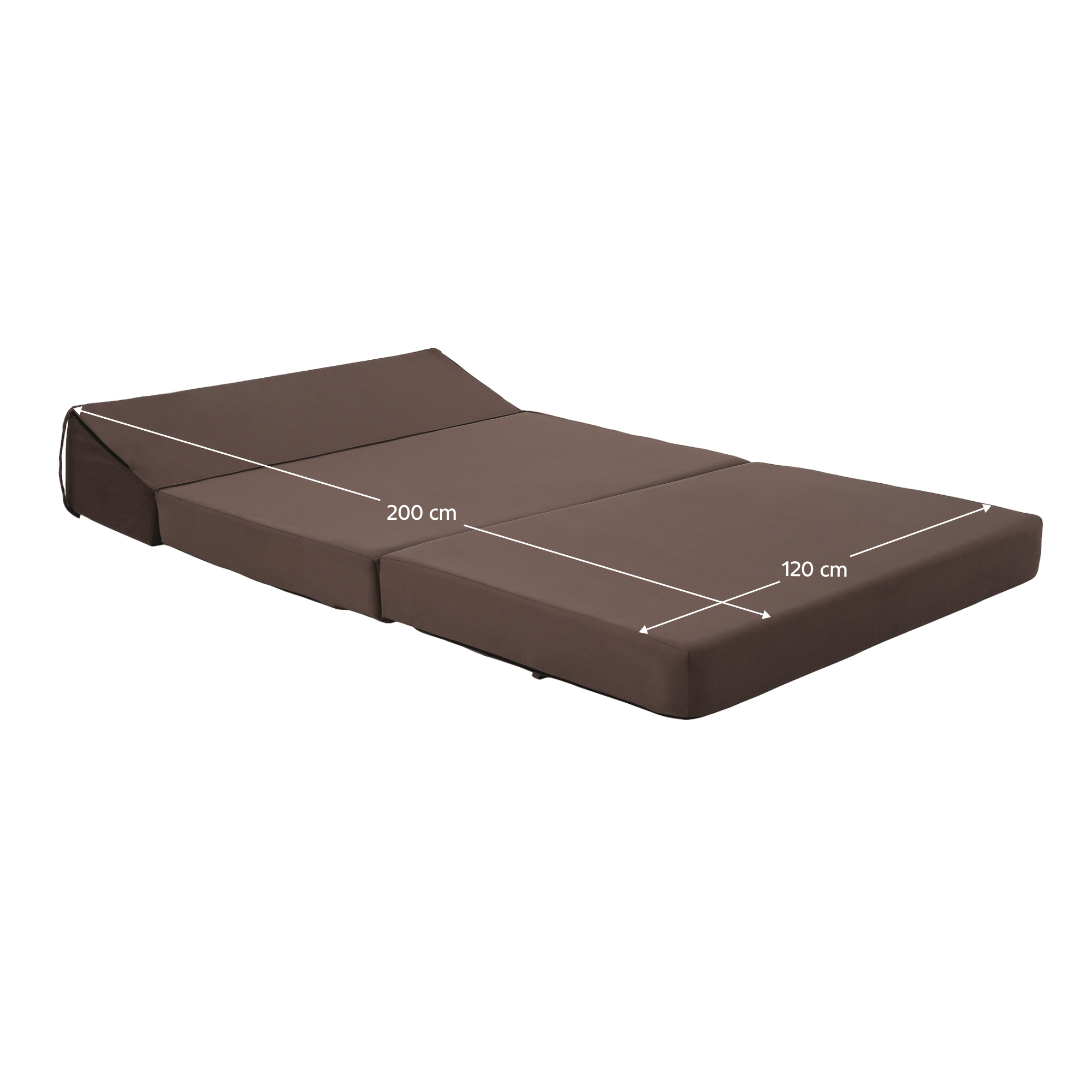 Saltea pliabila/fotoliu extensibil, 2 in 1, maro Taupe, VEDIS — imaginea 17