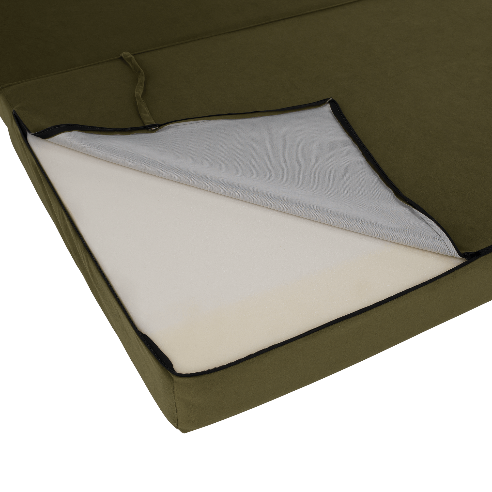 Saltea/scaun pliabil, 2 in 1, maslinie, VEDIS — imaginea 17