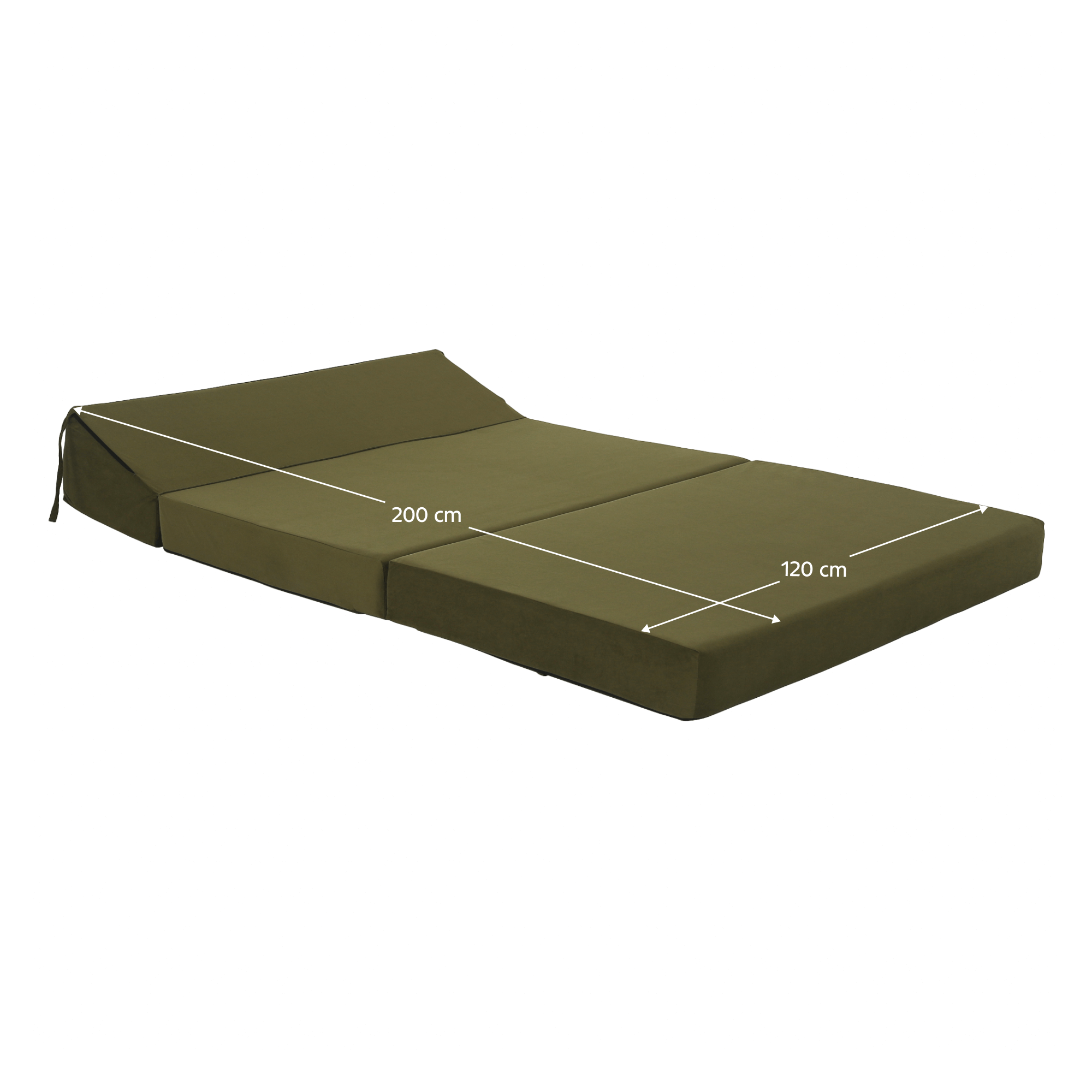 Saltea/scaun pliabil, 2 in 1, maslinie, VEDIS — imaginea 19