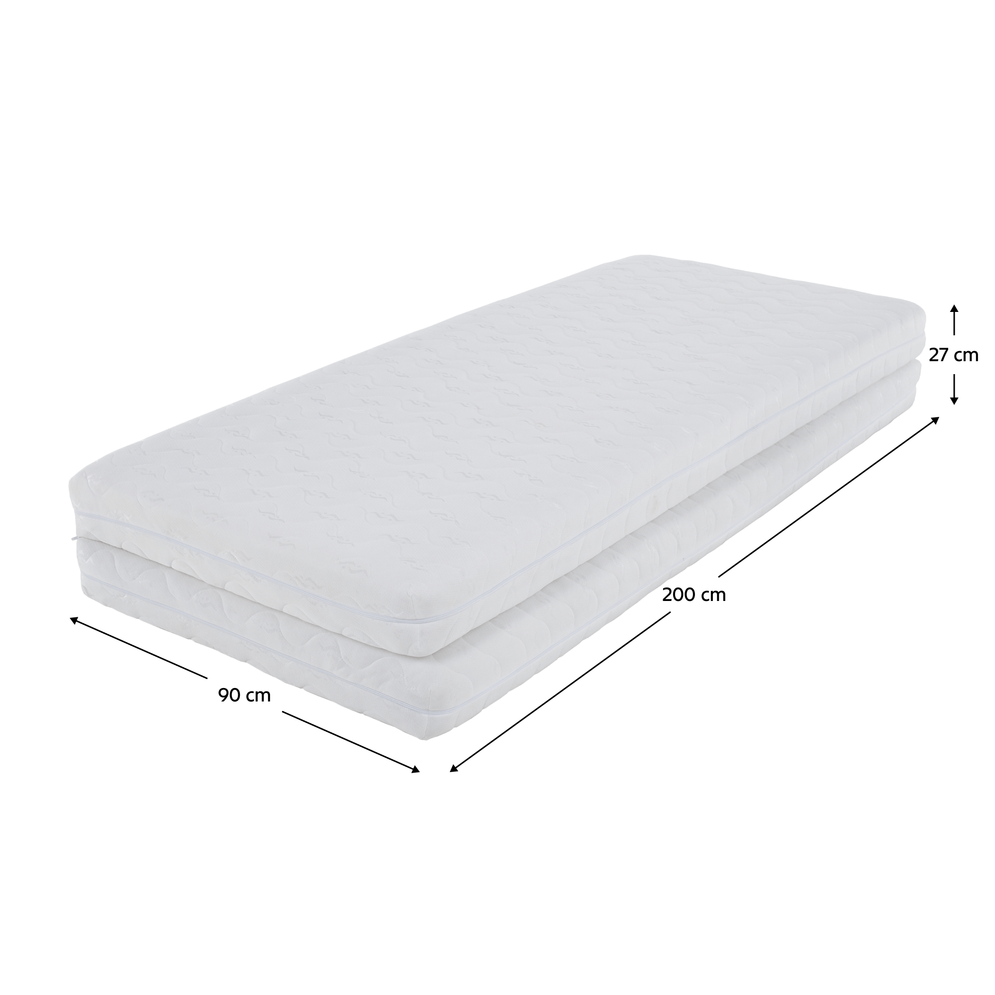 Saltea pliabila cu doua fete, 90/90x200, MELK — imaginea 16