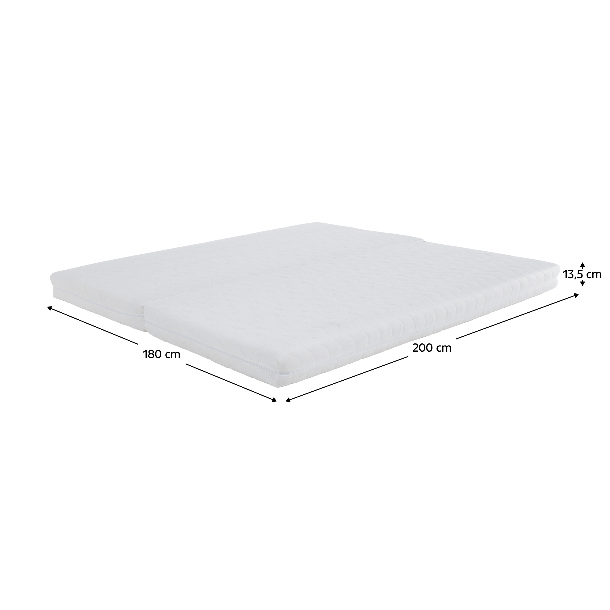 Saltea pliabila cu doua fete, 90/90x200, MELK — imaginea 17