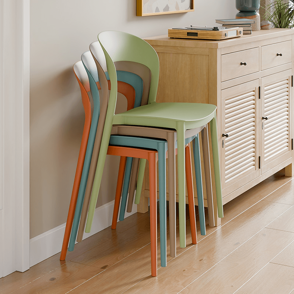 Scaun stivuibil, verde, RADANA NEW — imaginea 2