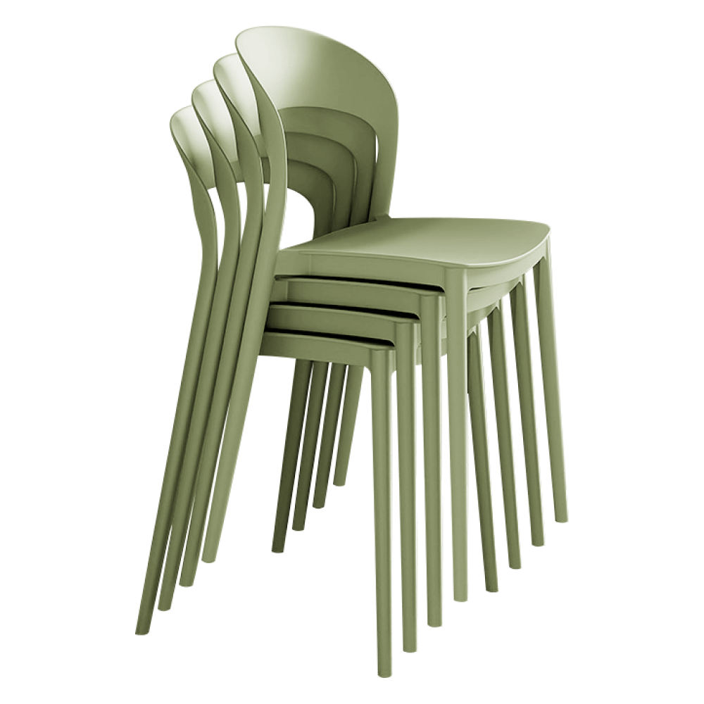 Scaun stivuibil, verde, RADANA NEW — imaginea 6