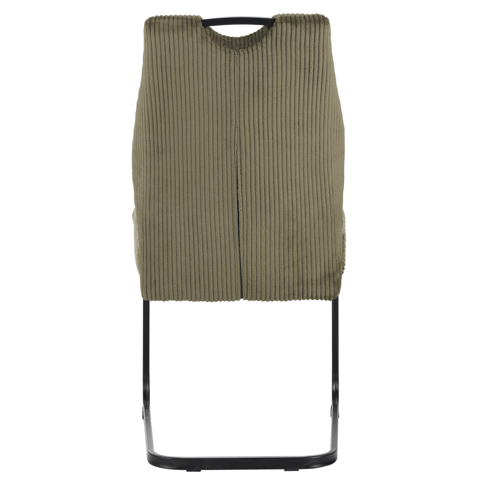 Scaun pentru sufragerie, verde/neagra, KELMA — imaginea 4