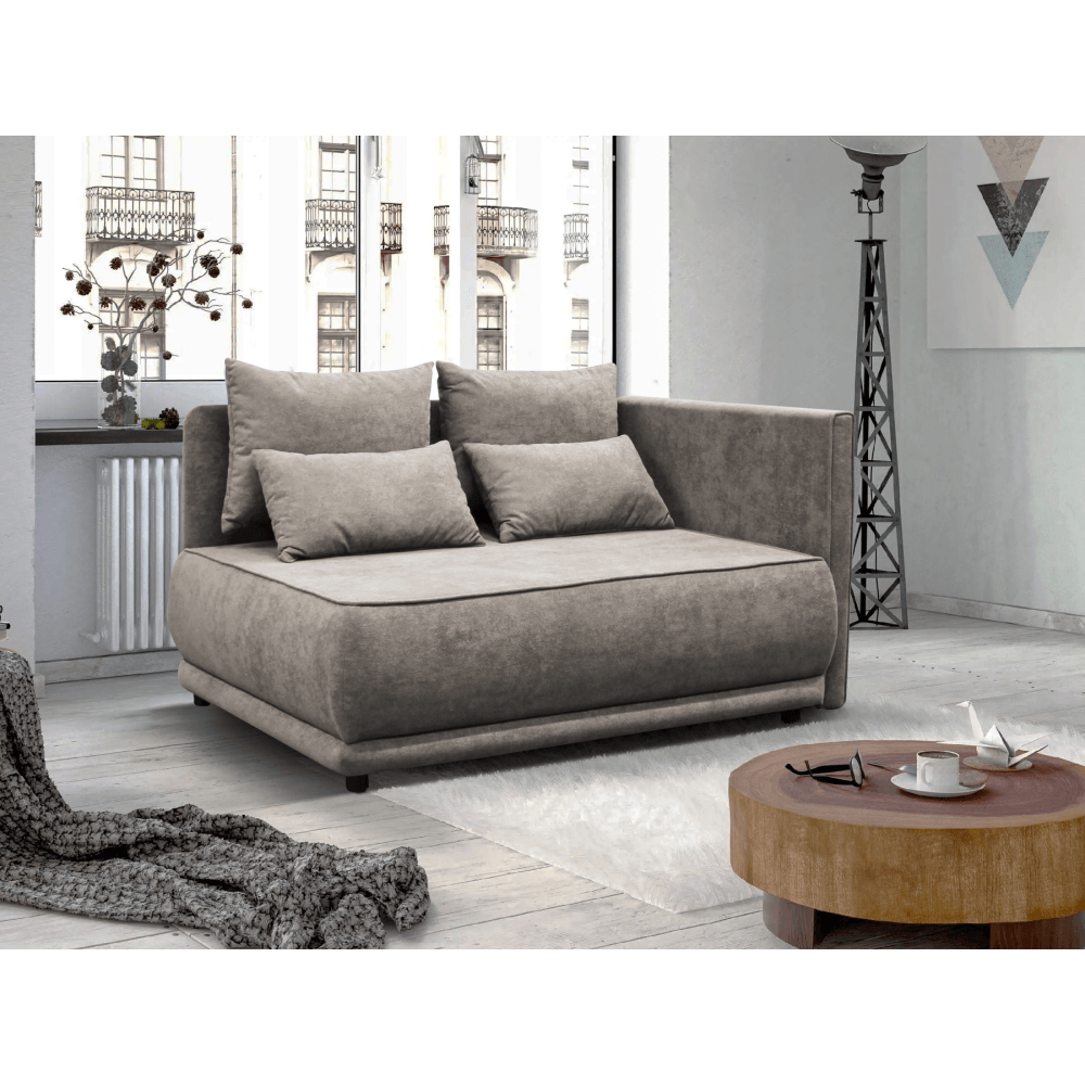Canapea extensibila, bej gri Taupe, pe dreapta, LIAMI — imaginea 2