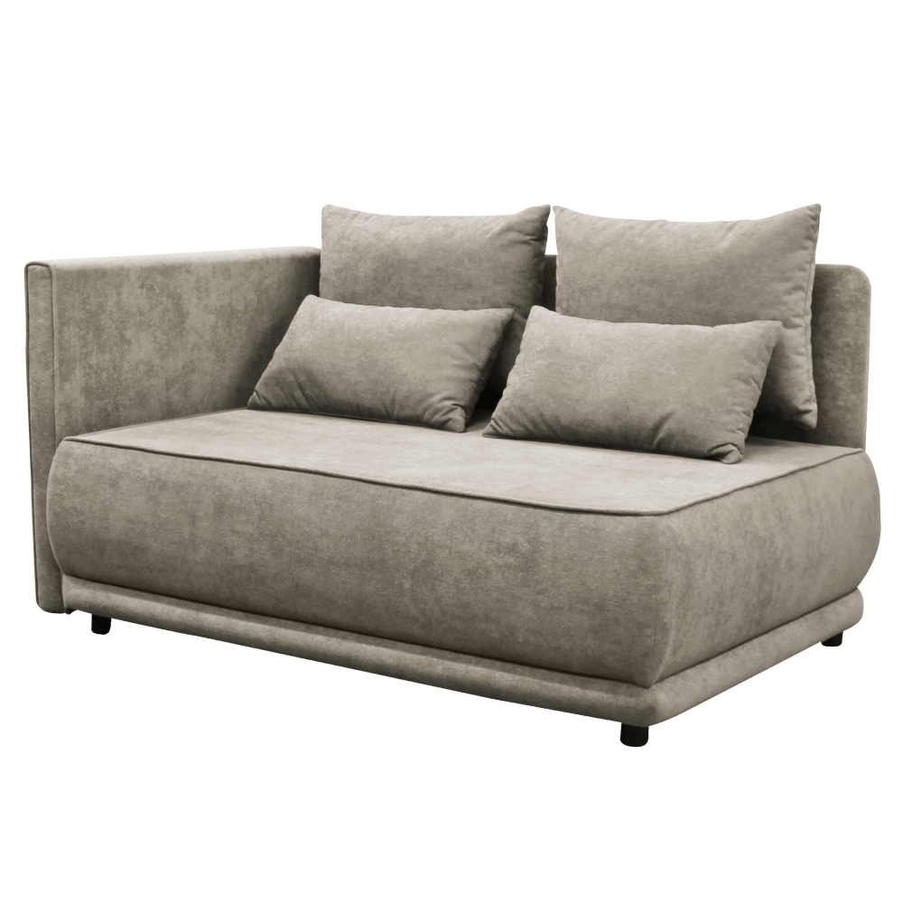 Canapea extensibila, bej gri Taupe, pe stanga, LIAMI — imaginea 3