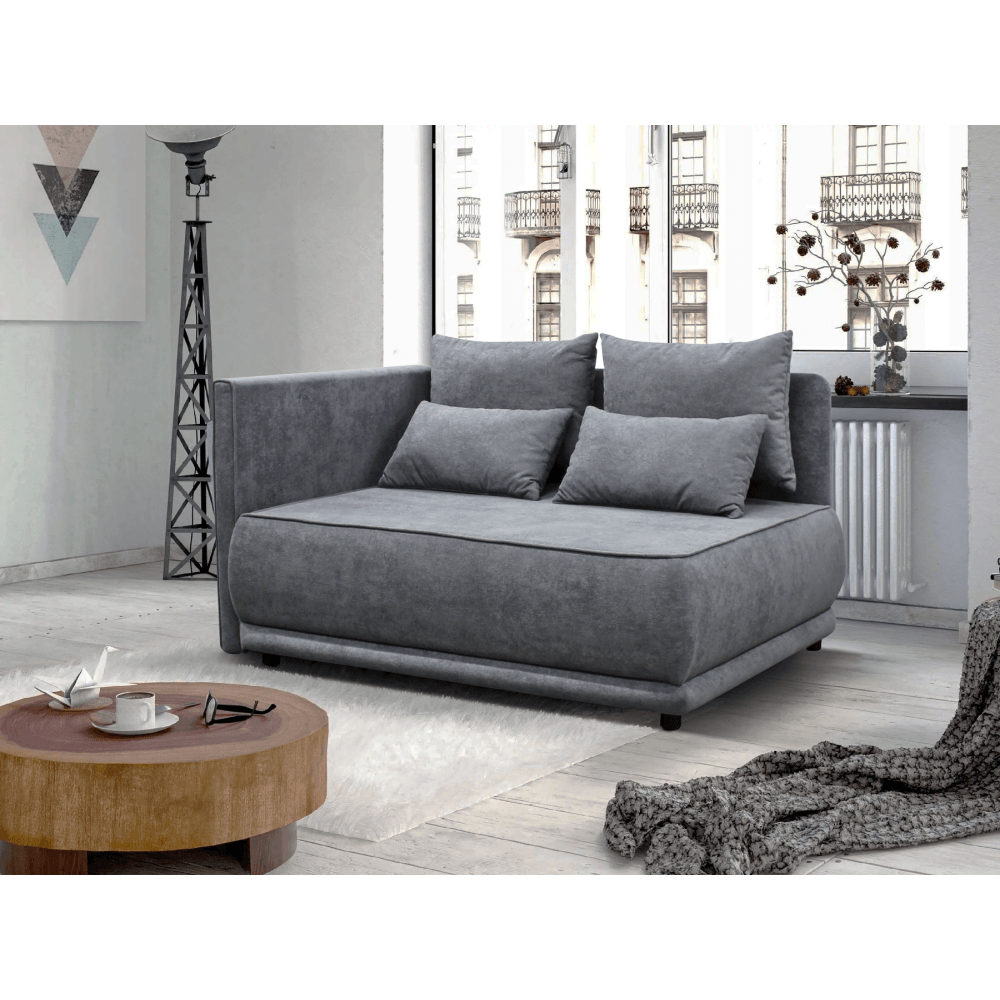 Canapea extensibila, gri, pe stanga, LIAMI — imaginea 4