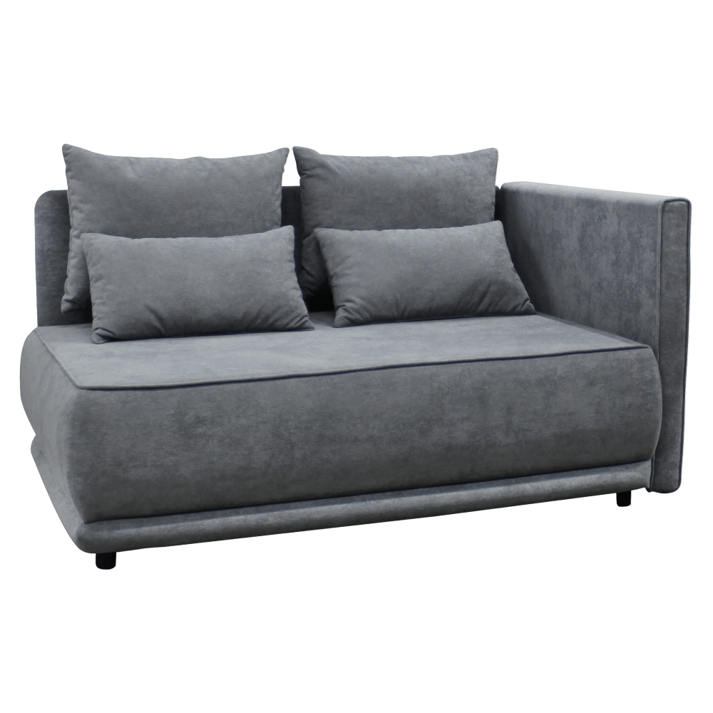 Canapea extensibila, culoare gri, LIAMI — imaginea 3