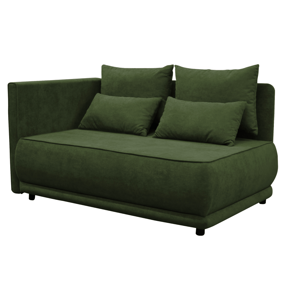 Canapea extensibila, verde, pe stanga LIAMI