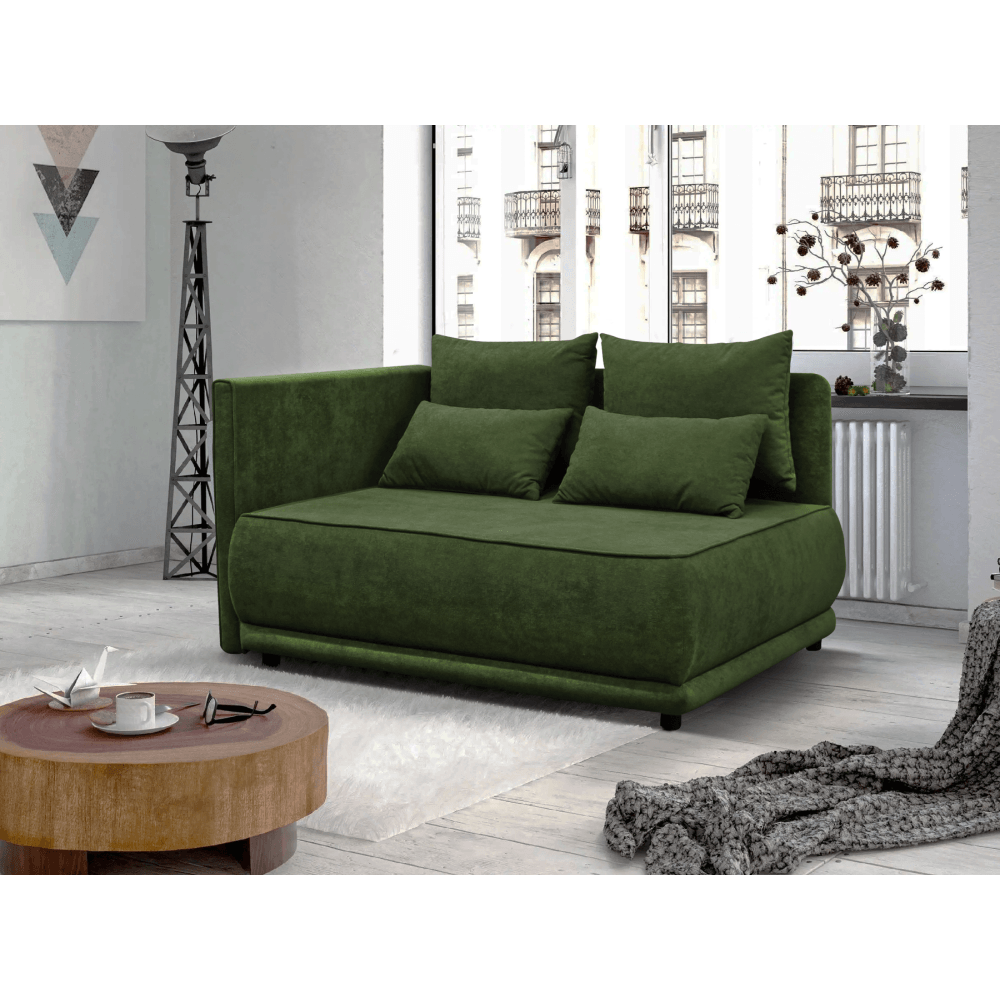 Canapea extensibila, verde, pe stanga LIAMI — imaginea 4
