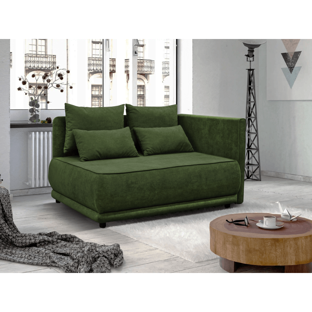 Canapea extensibila, verde, LIAMI — imaginea 4