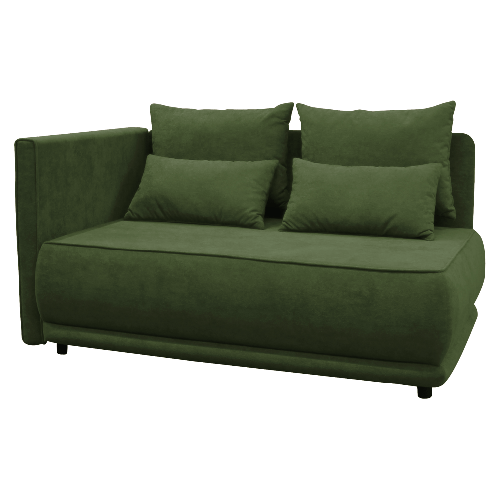 Canapea extensibila, verde, pe stanga LIAMI — imaginea 5
