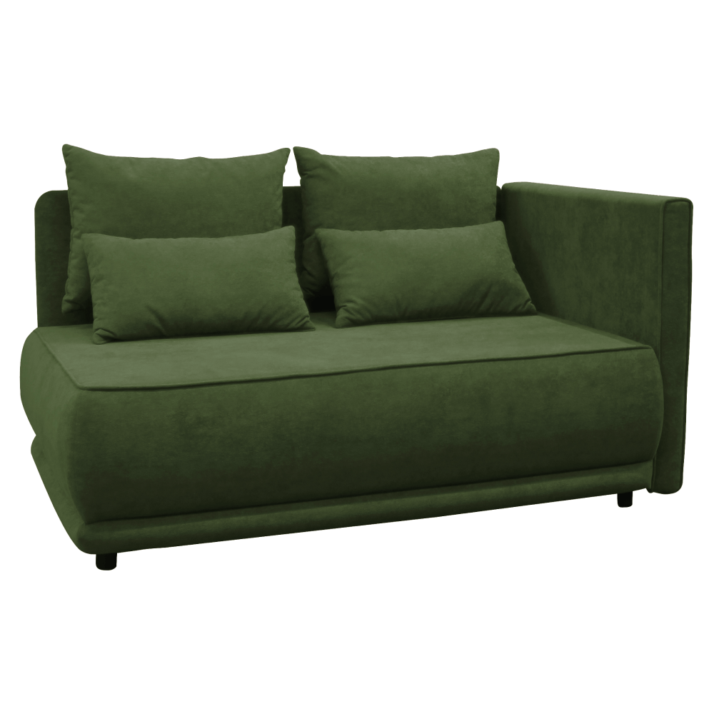 Canapea extensibila, verde, LIAMI — imaginea 5
