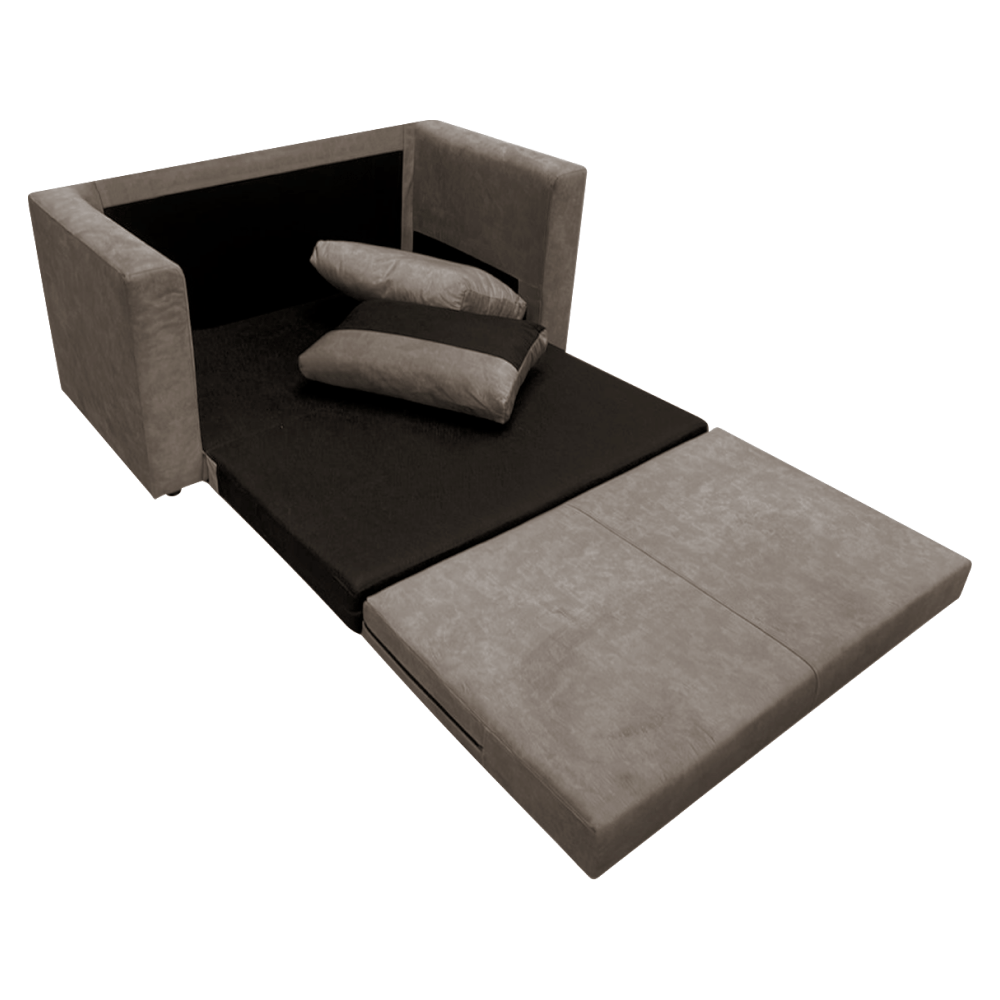 Canapea extensibila, gri-maro Taupe, BEJA — imaginea 4