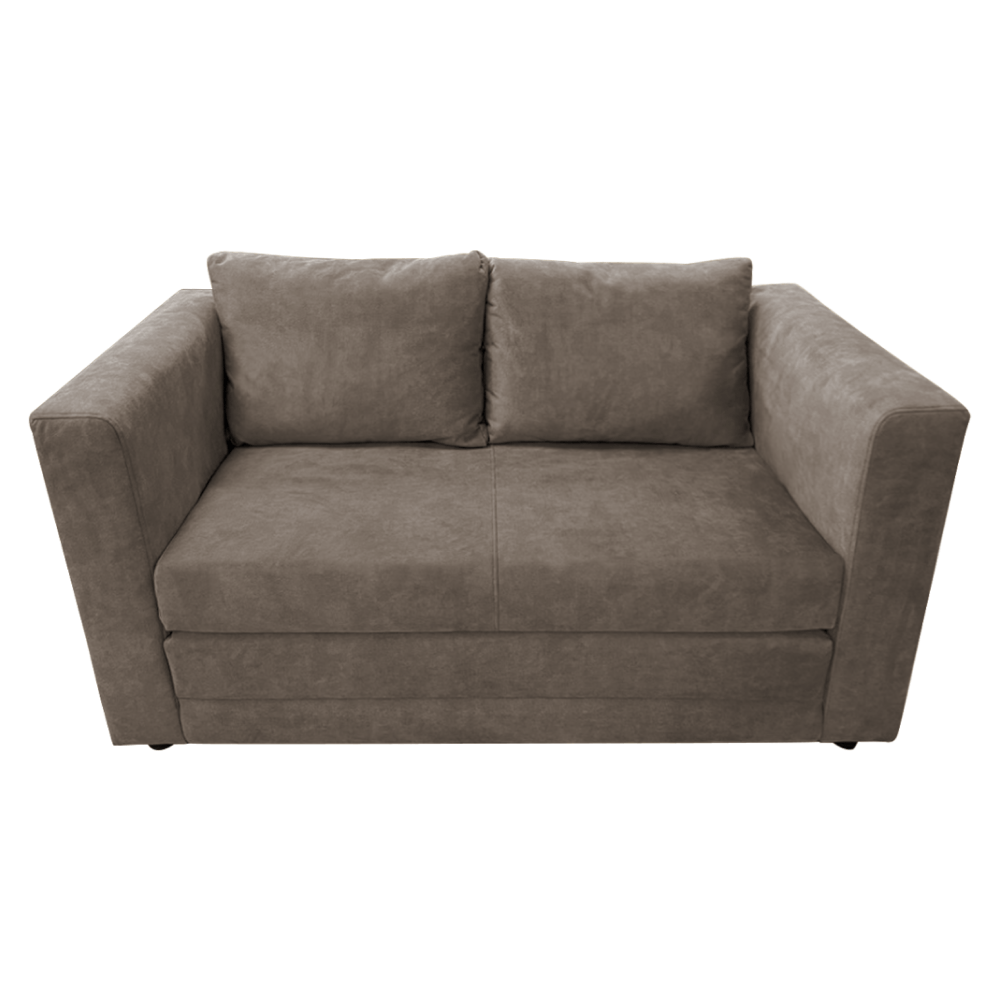 Canapea extensibila, gri-maro Taupe, BEJA — imaginea 5