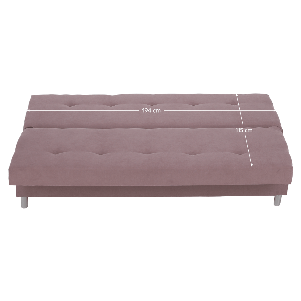 Canapea extensibila, roz, ALADA — imaginea 3