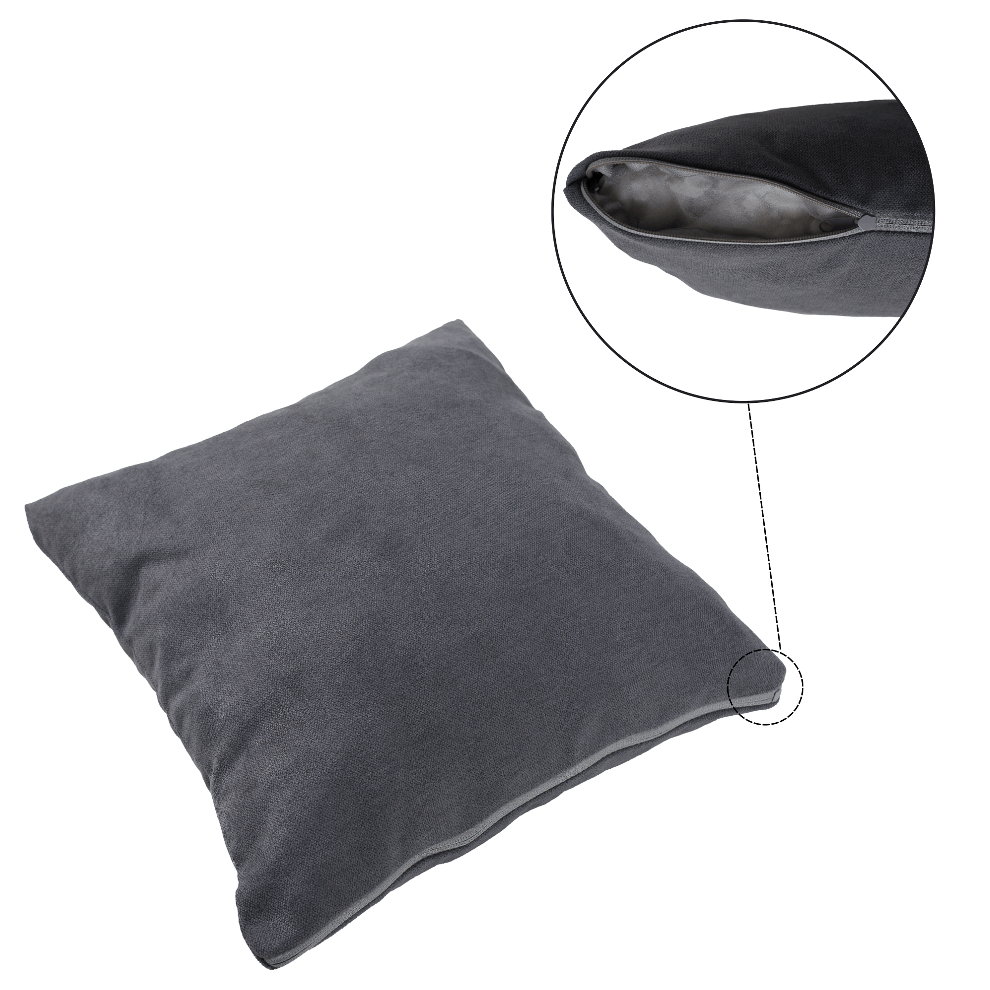 Canapea extensibila, gri, ALADA — imaginea 12