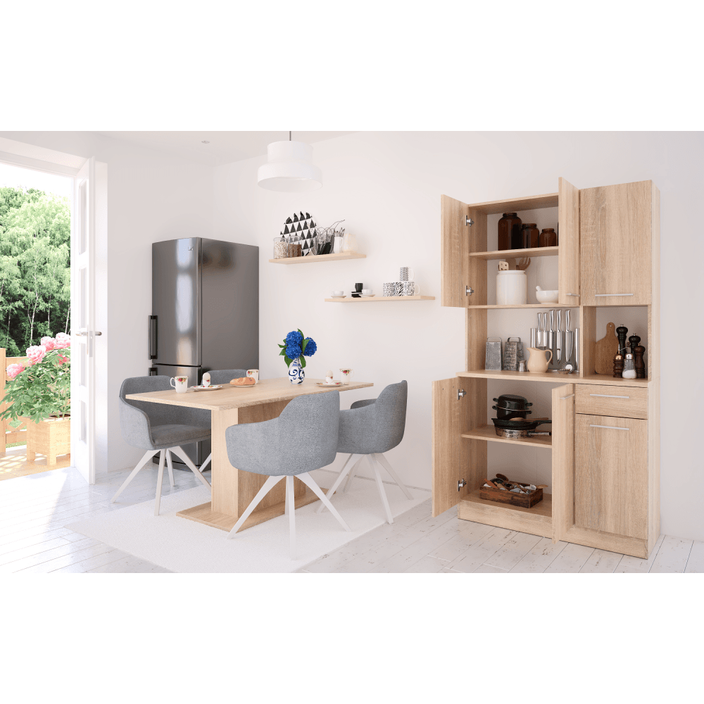 Dulap de bucatarie cu sase usi, stejar sonoma, PELION NEW — imaginea 8