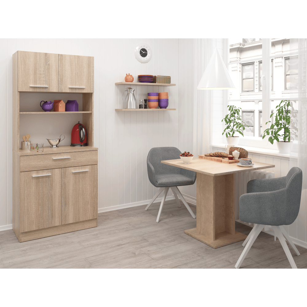 Dulap de bucatarie cu patru usi, stejar sonoma, DOMIS NEW — imaginea 7