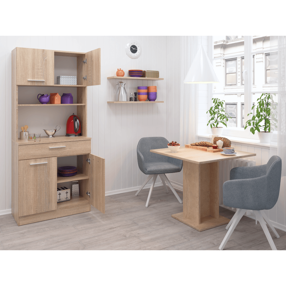 Dulap de bucatarie cu patru usi, stejar sonoma, DOMIS NEW — imaginea 8