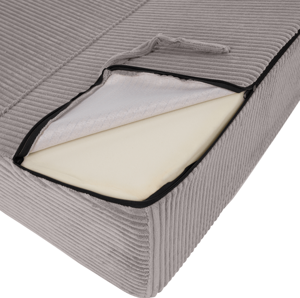 Saltea pliabila/fotoliu extensibil, 2in1, gri, MALEN — imaginea 6