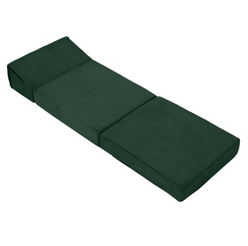 Saltea/fotoliu extensibil, 2in1, verde, MALEN — imaginea 4