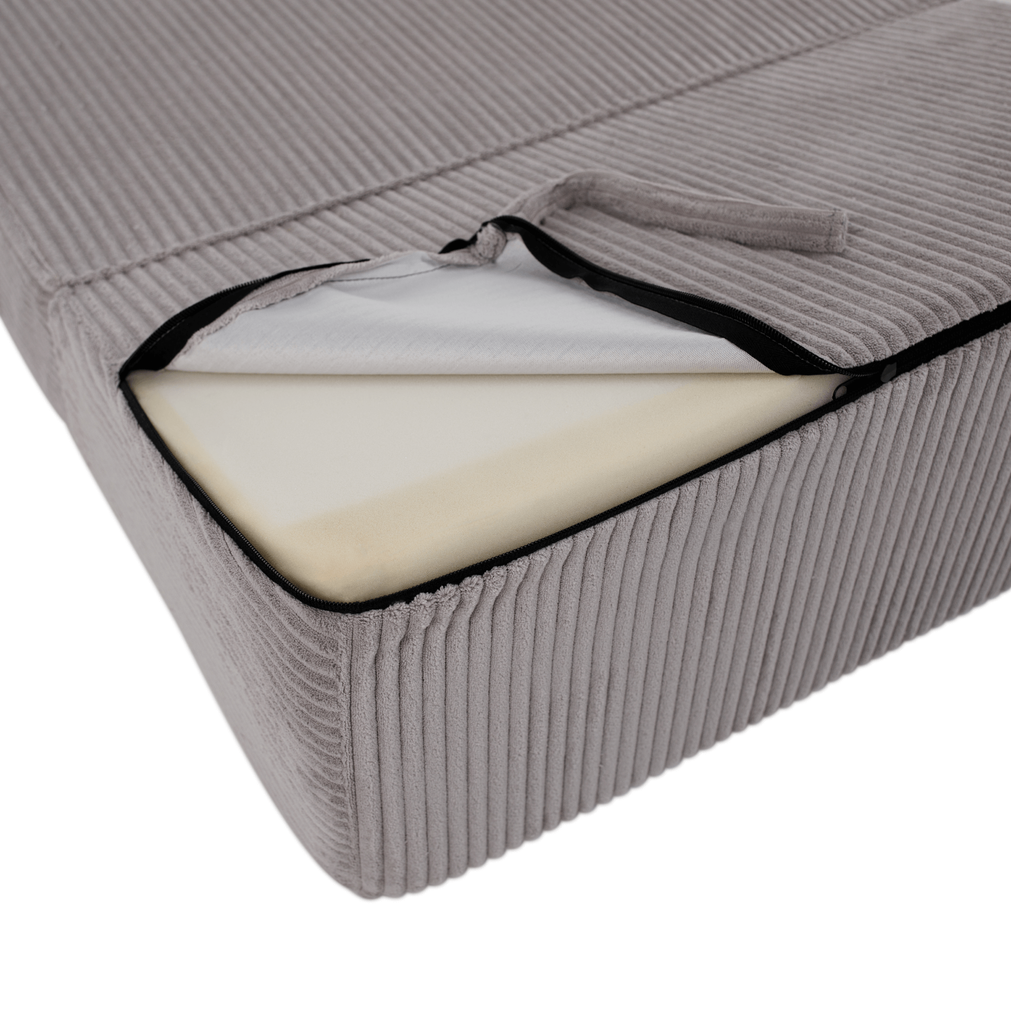 Saltea pliabila/fotoliu extensibil, 2in1, gri, MALEN — imaginea 9