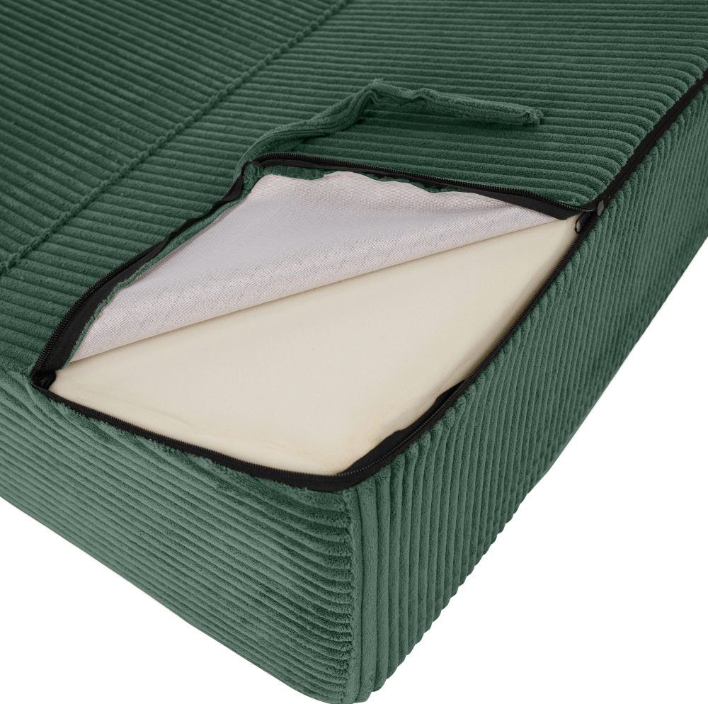 Saltea/fotoliu extensibil, 2in1, verde, MALEN — imaginea 6