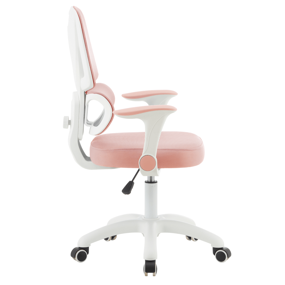 Scaun rotativ, roz/alb, LISTER — imaginea 4