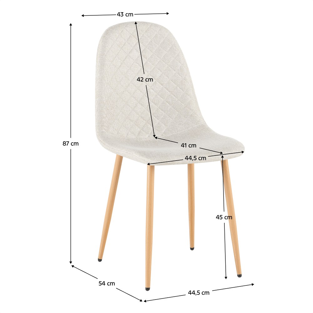 Scaun, crema/fag, LEGA 2 NEW — imaginea 3