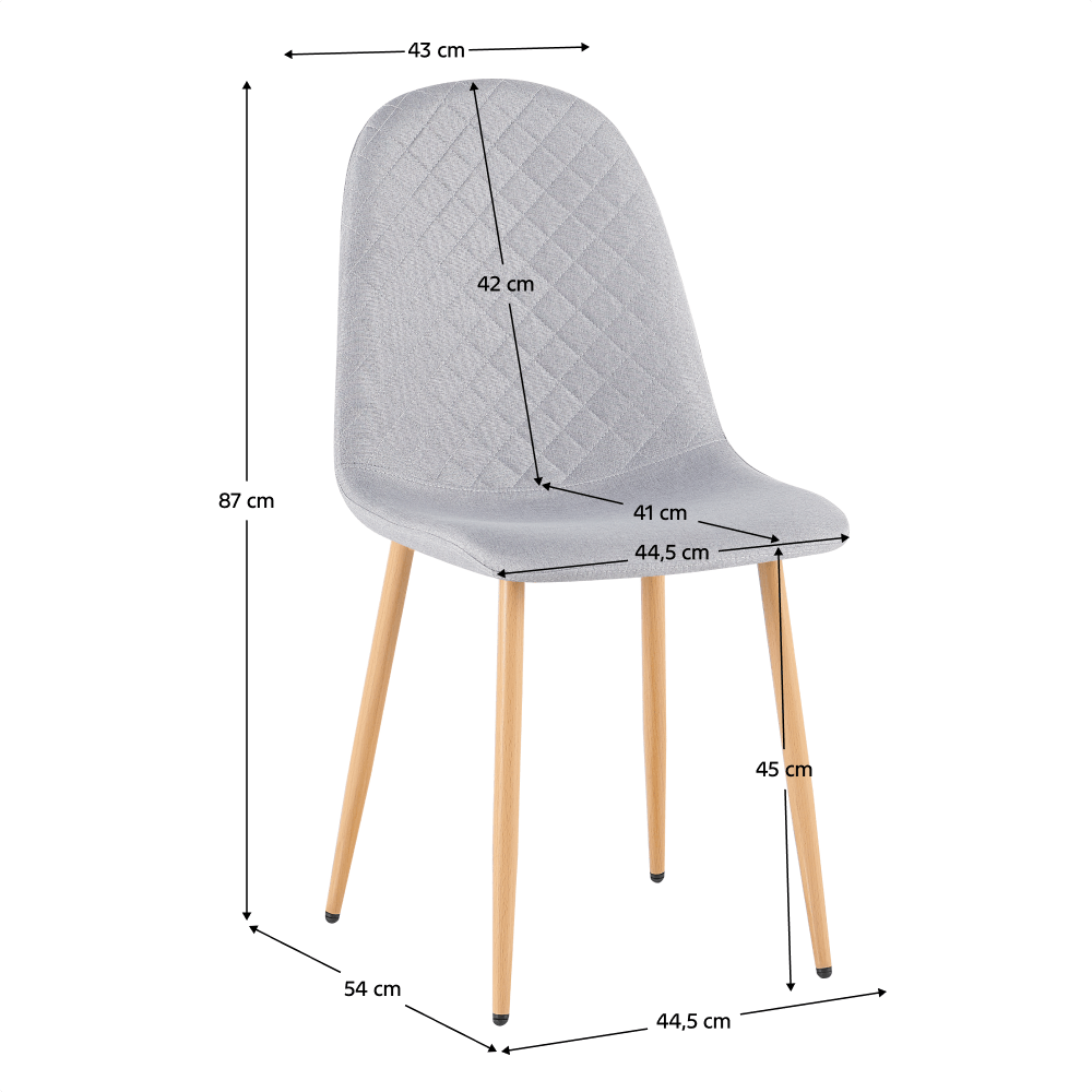 Scaun, gri deschis/fag, LEGA 2 NEW — imaginea 3