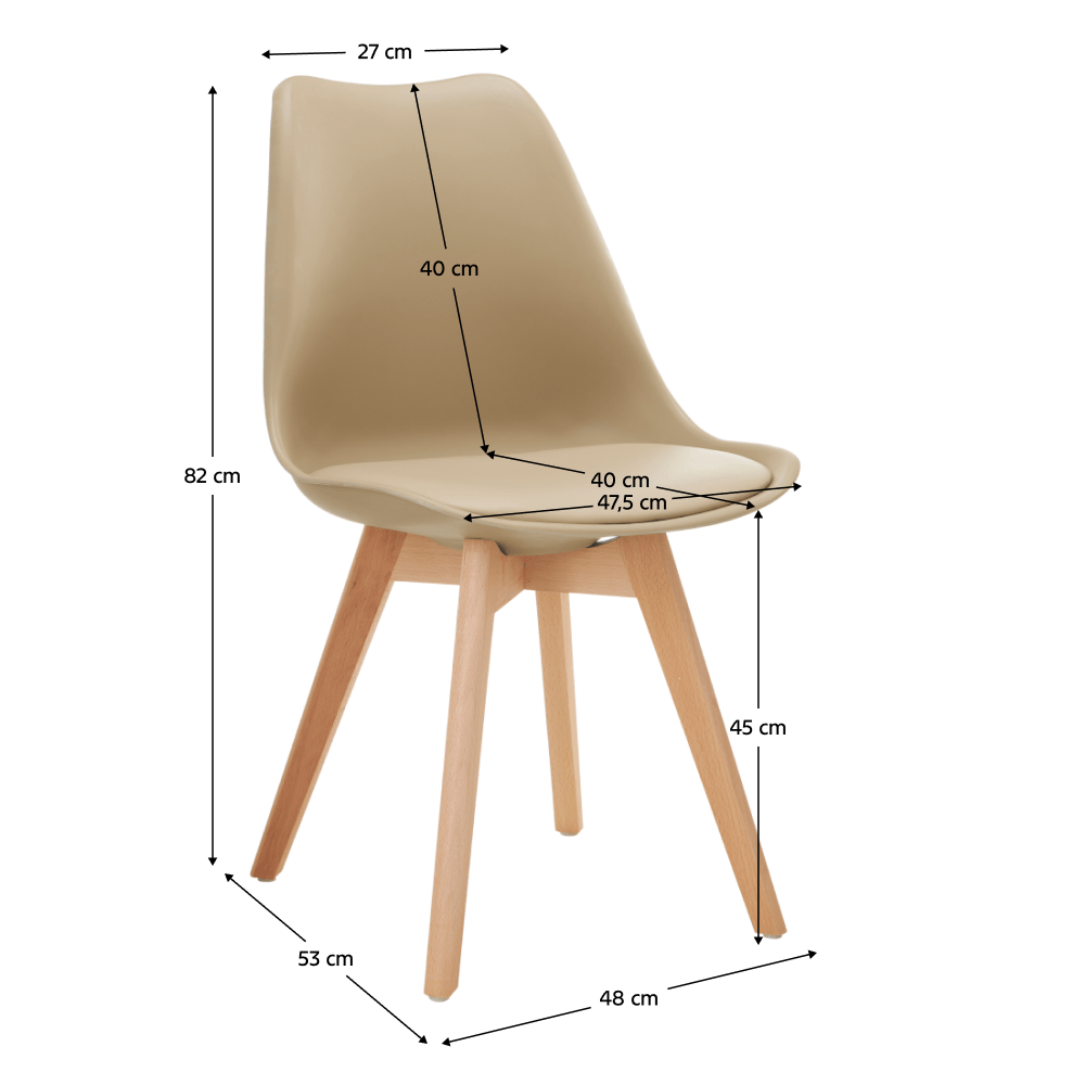 Scaun, cappuccino/fag, BALI 3 NEW — imaginea 2