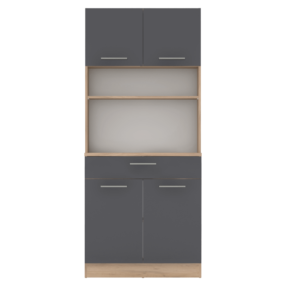 Dulap de bucatarie cu patru usi, stejar artisan/grafit, DOMIS NEW — imaginea 5