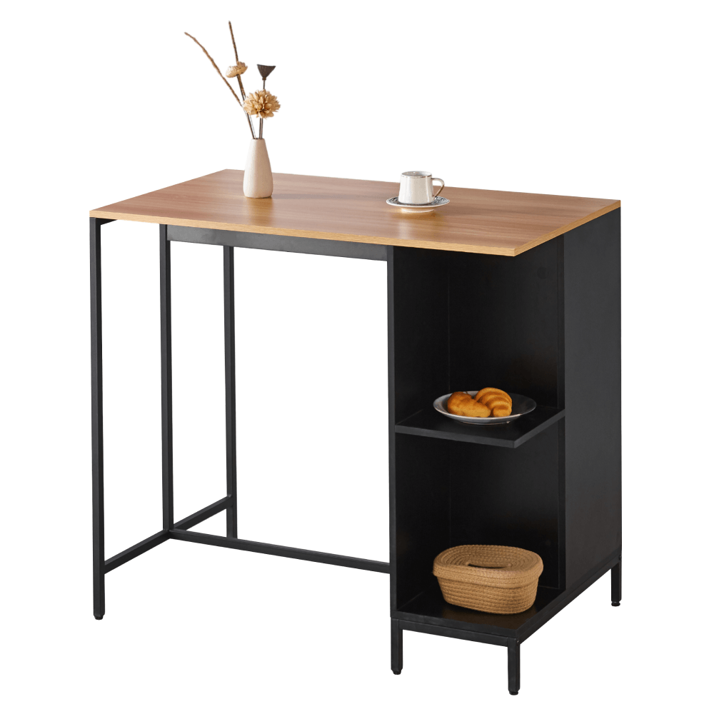 Insula de bucatarie, 100x60 cm, stejar/negru, FIGO — imaginea 8