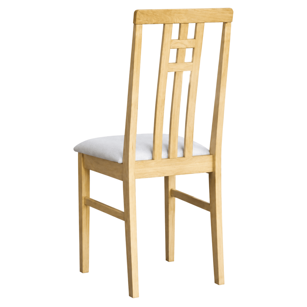 Scaun, stejar sonoma deschis/material crem, SILAS NEW — imaginea 2