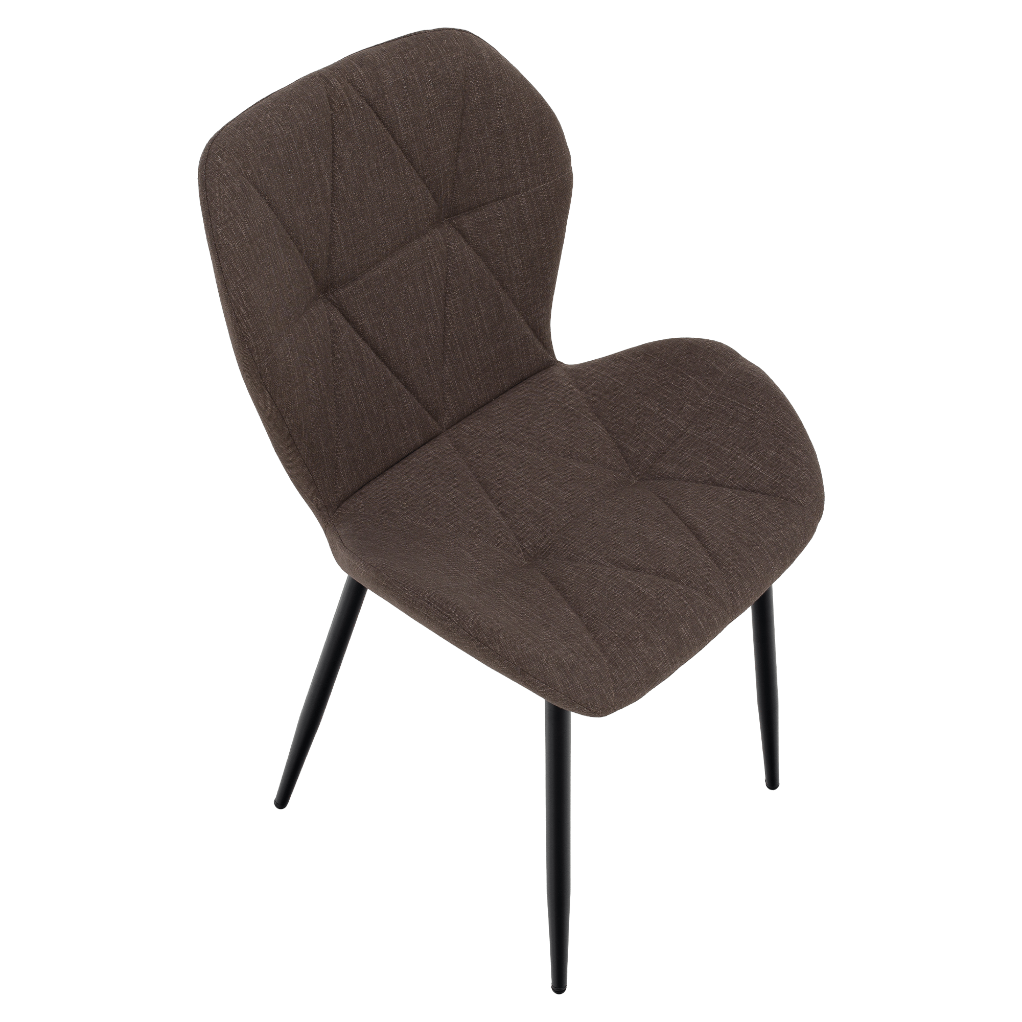 Scaun dining, maro/negru, MAKENA TIP 2 — imaginea 3