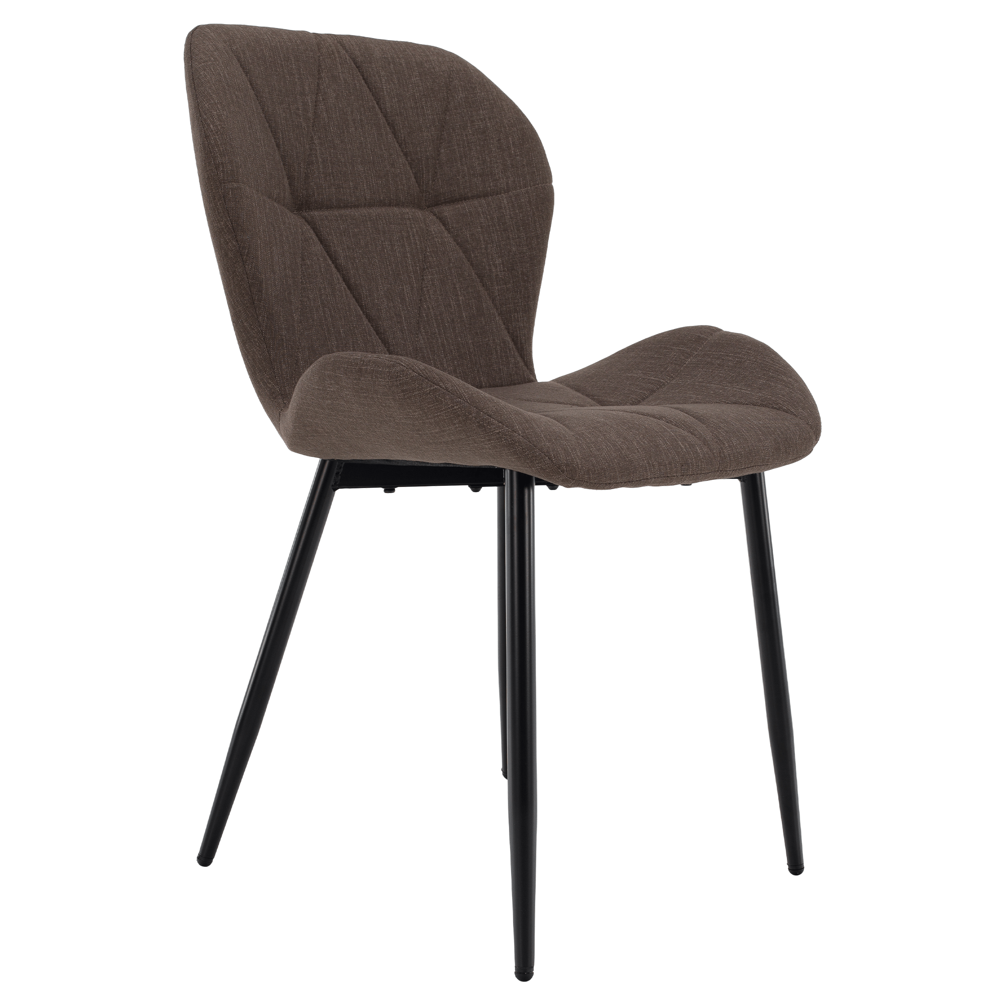 Scaun dining, maro/negru, MAKENA TIP 2 — imaginea 4