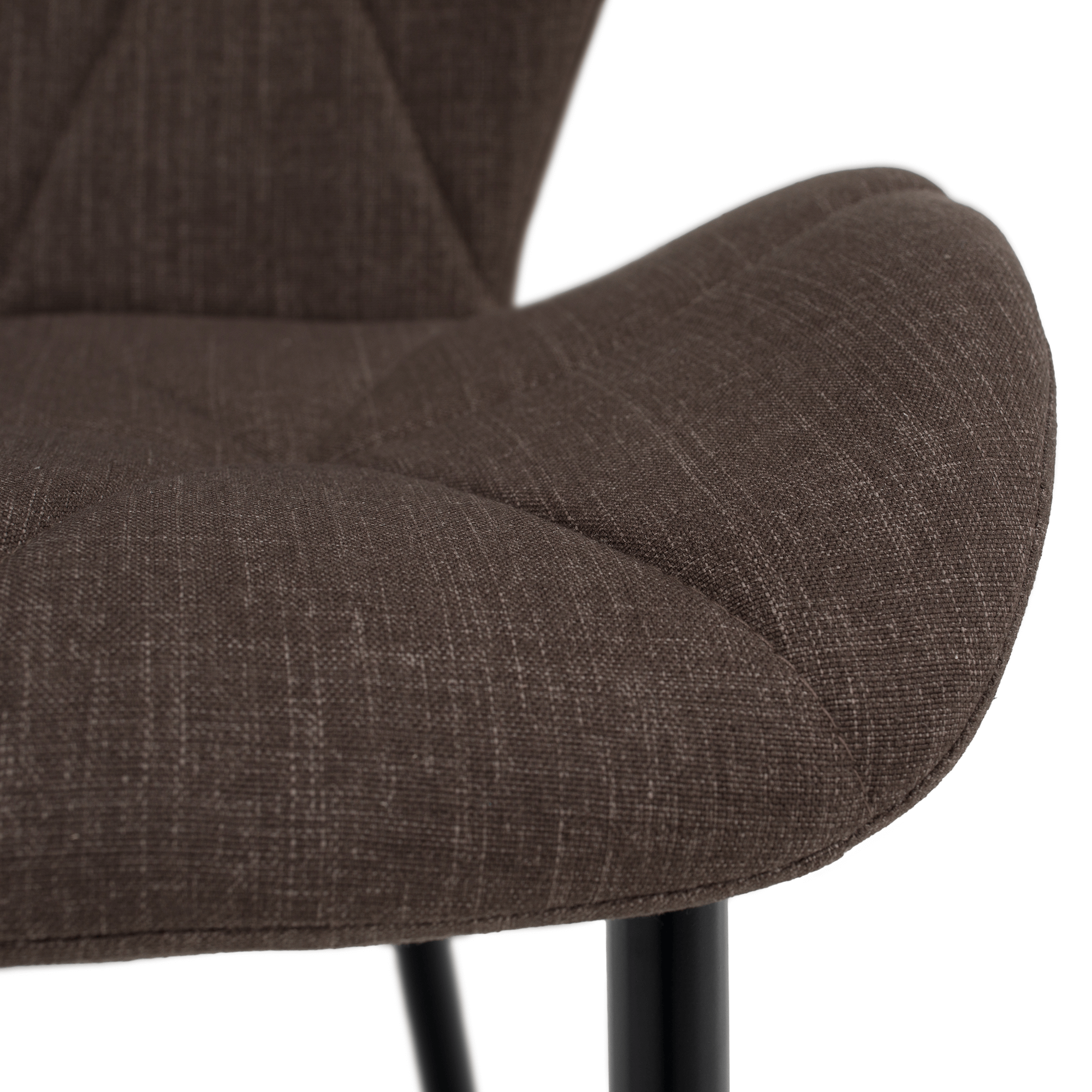 Scaun dining, maro/negru, MAKENA TIP 2 — imaginea 12