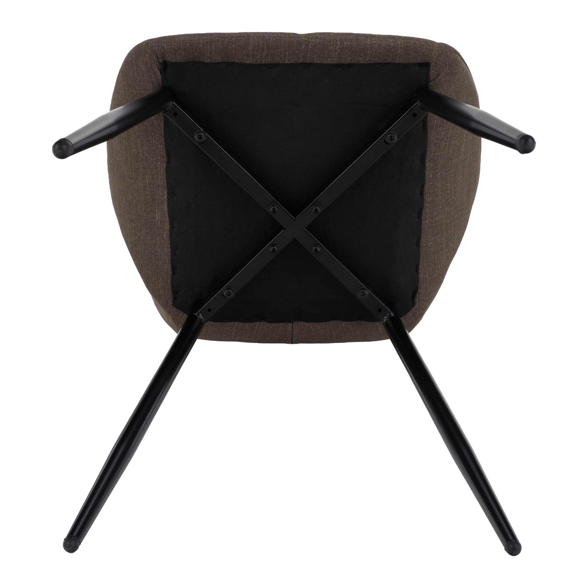 Scaun dining, maro/negru, MAKENA TIP 2 — imaginea 15