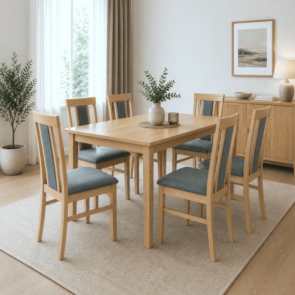 Scaun de sufragerie, stejar sonoma/gri, IVORA — imaginea 4
