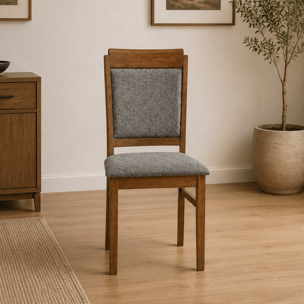 Scaun de sufragerie, nuc/maro, LUXA — imaginea 4